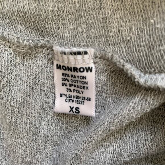 Monrow + Soulcycle Collab Grey Embroidered Joggers X Small - Picture 6 of 6